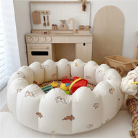 Petal Shape Summer Pool Baby Paddling Play Basin Kids Toys Cute Rabbit Portable Foldable Inflatable Bathtub Mini Swimming Pool