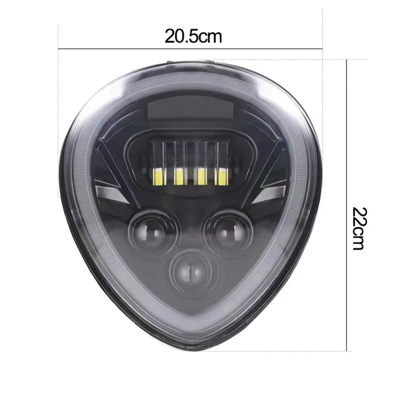 Pop LED Headlight Assembly Fit For Yamaha Stratoliner S/Deluxe /Midnight Star/Roadliner XV1900 2006-2017