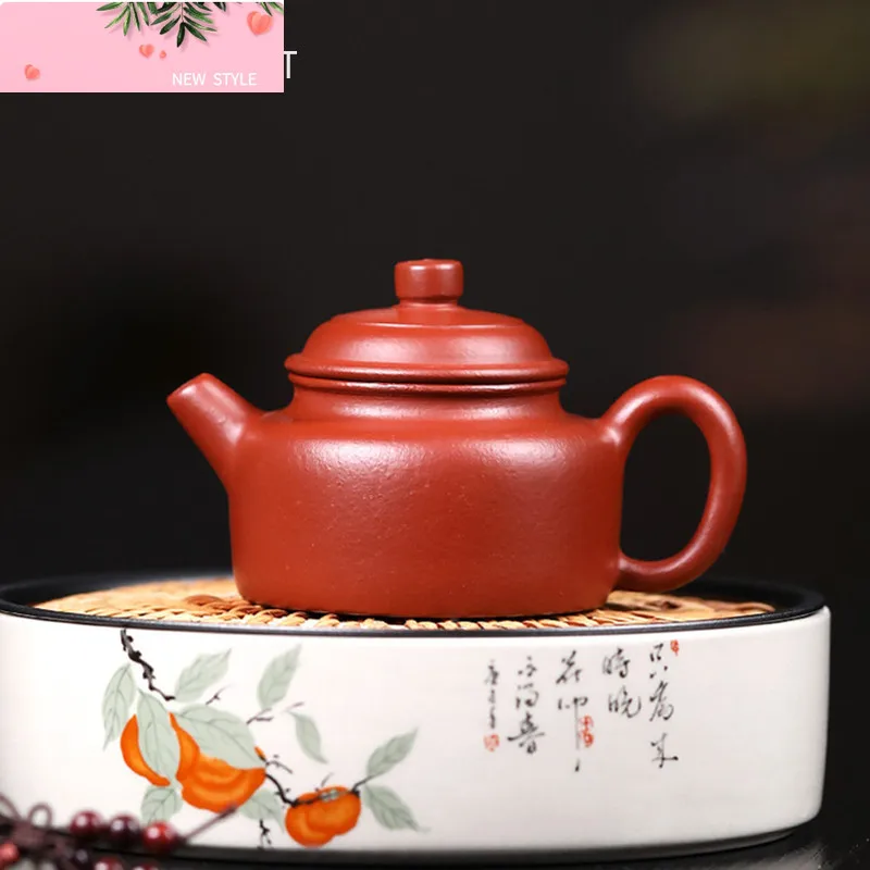 

Чайники из фиолетовой глины Исин, 100 мл, знаменитый чайник ручной работы, маленькая емкость, чайник из сырой руды, китайский чайный сервиз Zisha, чайная посуда