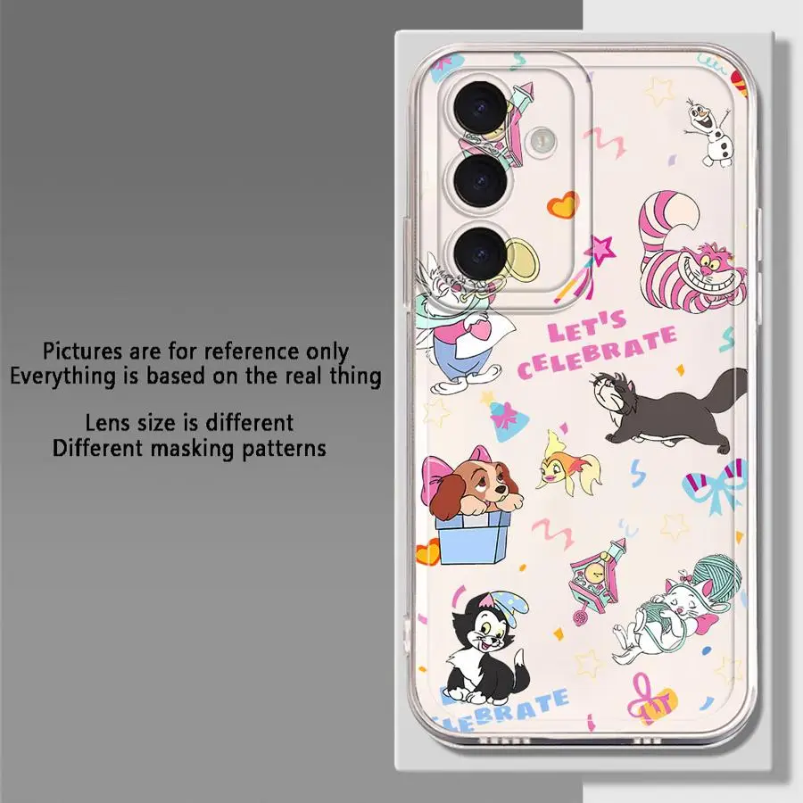 حافظة لهاتف سامسونج جالاكسي A55 A23 A26 A24 A56 A25 A33 A36 A13 A34 A35 A73 A54 A15 A14 غطاء هاتف ناعم ديزني كارتون لطيف