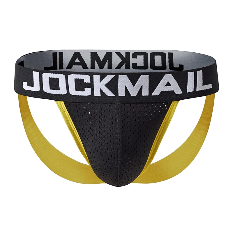 Jockmail Jockstrap Men Thong Sexy Underwear Men Panties String Low Waist Hombre Lingerie Butt-lifting Breathable