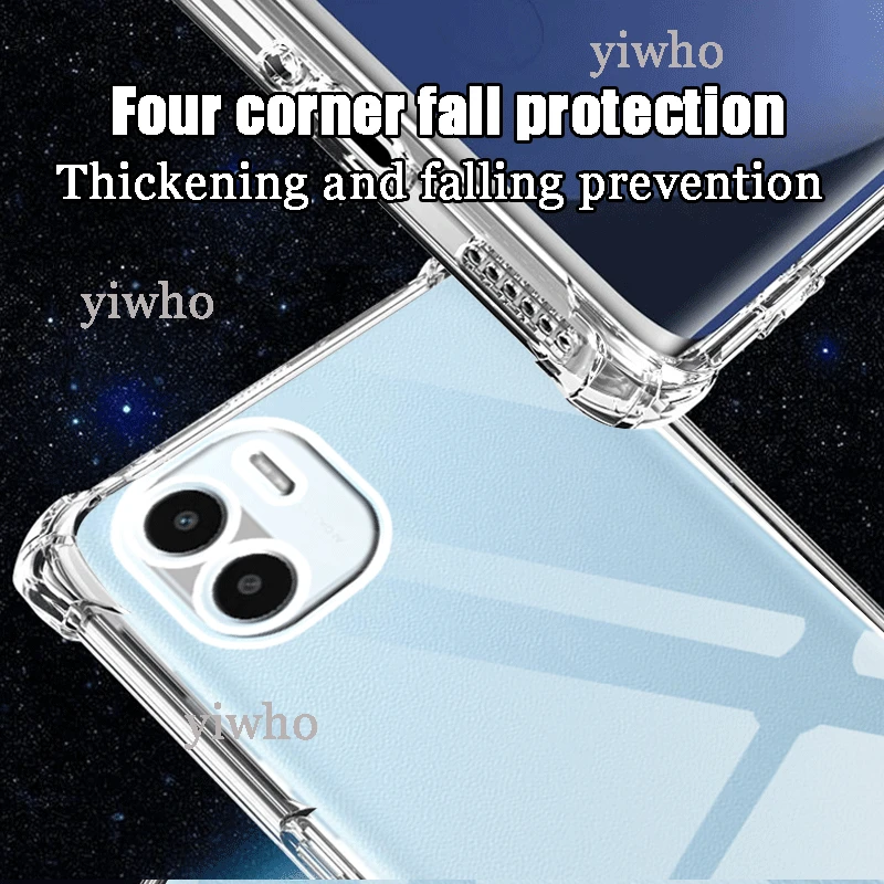 TPU Clear Case for Xiaomi Redmi A2 Plus 2023 Case for Redmi A1 + Plus A2+ A1+ 2022 A 1 2 Plus Clear Soft Silicone Cover Case