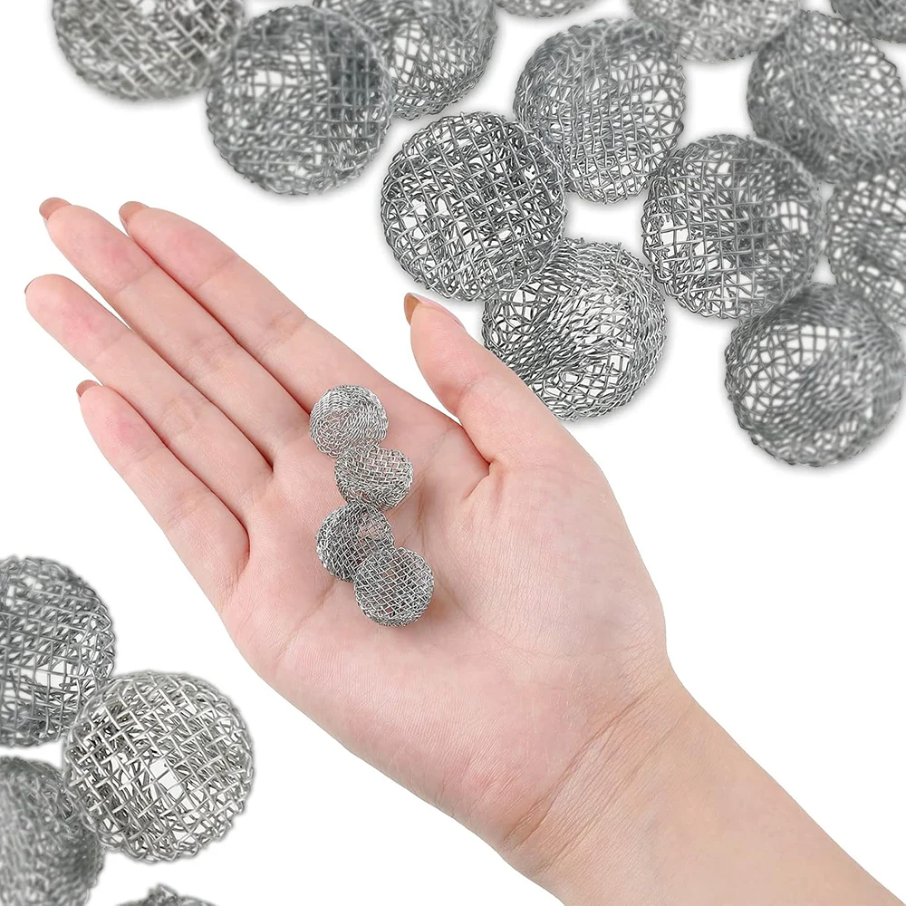 Paquete de 50/100 de 16MM, filtros de pantalla de tubería, bola de pantalla de acero, bola de pantalla de tubo de acero inoxidable, resistente a altas temperaturas