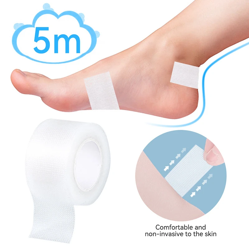 Fita de bandagem anti-desgaste invisível, gesso médico, adesivo de salto para pé, autoadesivo, remendo impermeável, bandaid