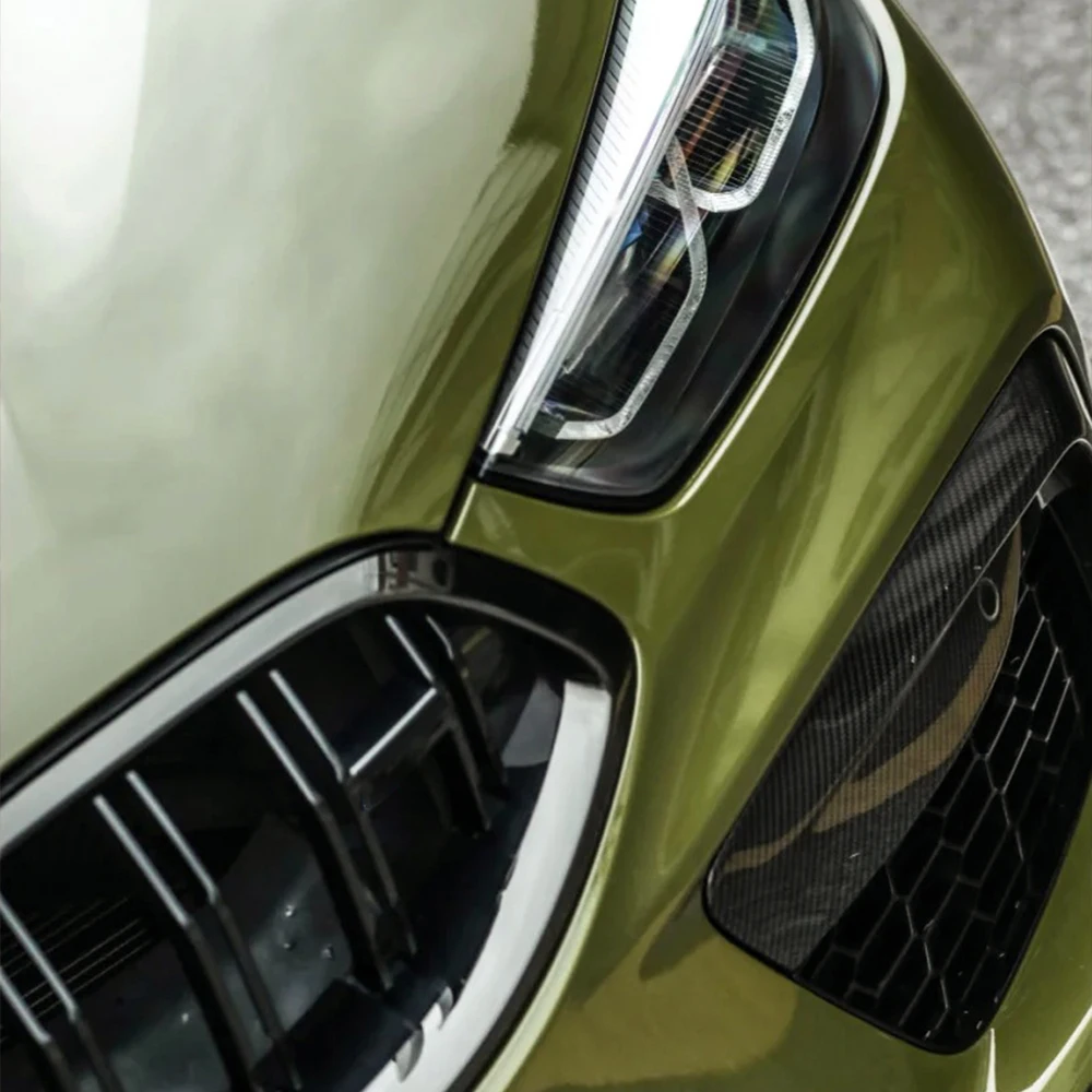 Crystal Combat Green Car Wrap Stickers Wrap Vinyl Film PET Bubble Free Auto Self Adhesive Sticker Car Accessories Decoration