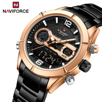 NAVIFORCE Fashion Luxury Brand Watch For Men Waterproof Military Sports Chronograph Quartz Digital Wristwatch Relogio Masculino