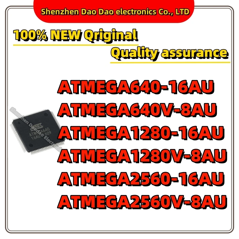 ATMEGA640-16AU atmega640v-8au atmega1280-16au atmega1280v-8au atmega2560-16au atmega2560v-8au IC Chip TQFP-100 Quality Brand New