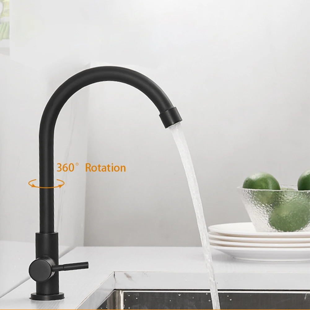 Plastic Steel Kitchen Water Purifier Single Lever Hole Tap Cold Washbasin Bathroom Basin Swivel Bathroom Faucet