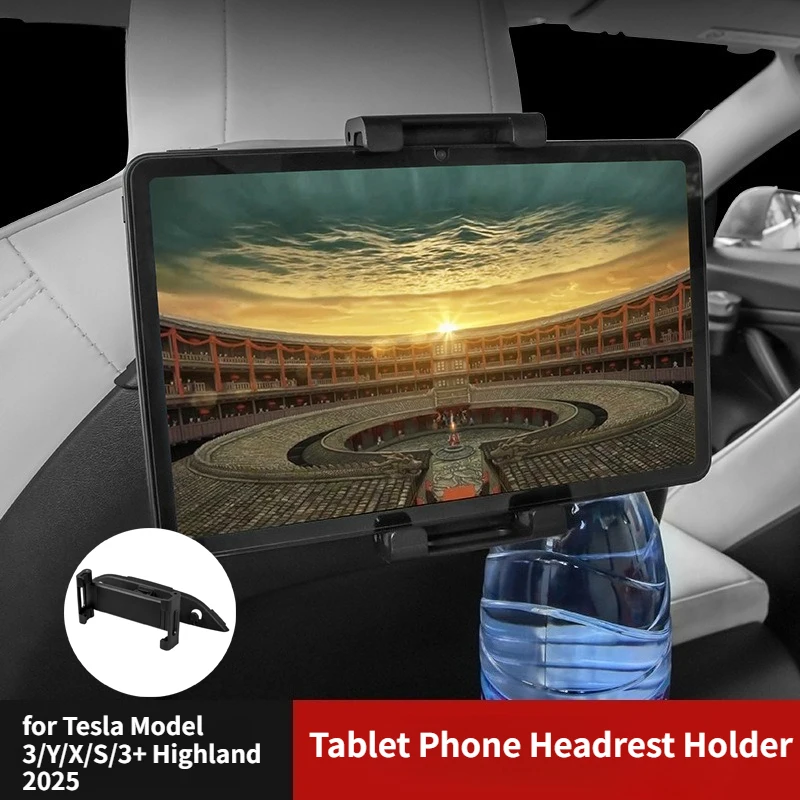 

Tablet Phone Headrest Holder for Tesla Model 3/Y/X/S/3+ Highland 2025 360 Degree Rotati Rear Seat Back Bracket Car Accessories