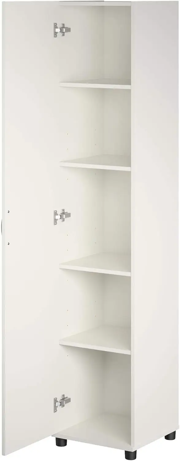 Callahan 16 Inch Utility Storage Cabinet in White