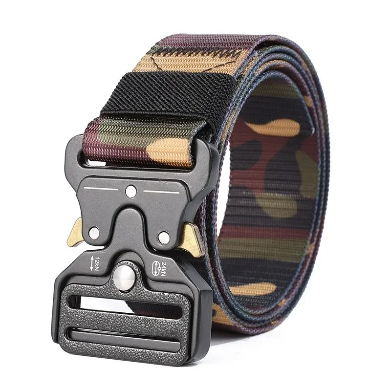 Men\'s Belt Metal Buckle Outdoor Hunting Multi Function - Belt  Survival Marine Corps Canvas Nylon Women Sport Belt