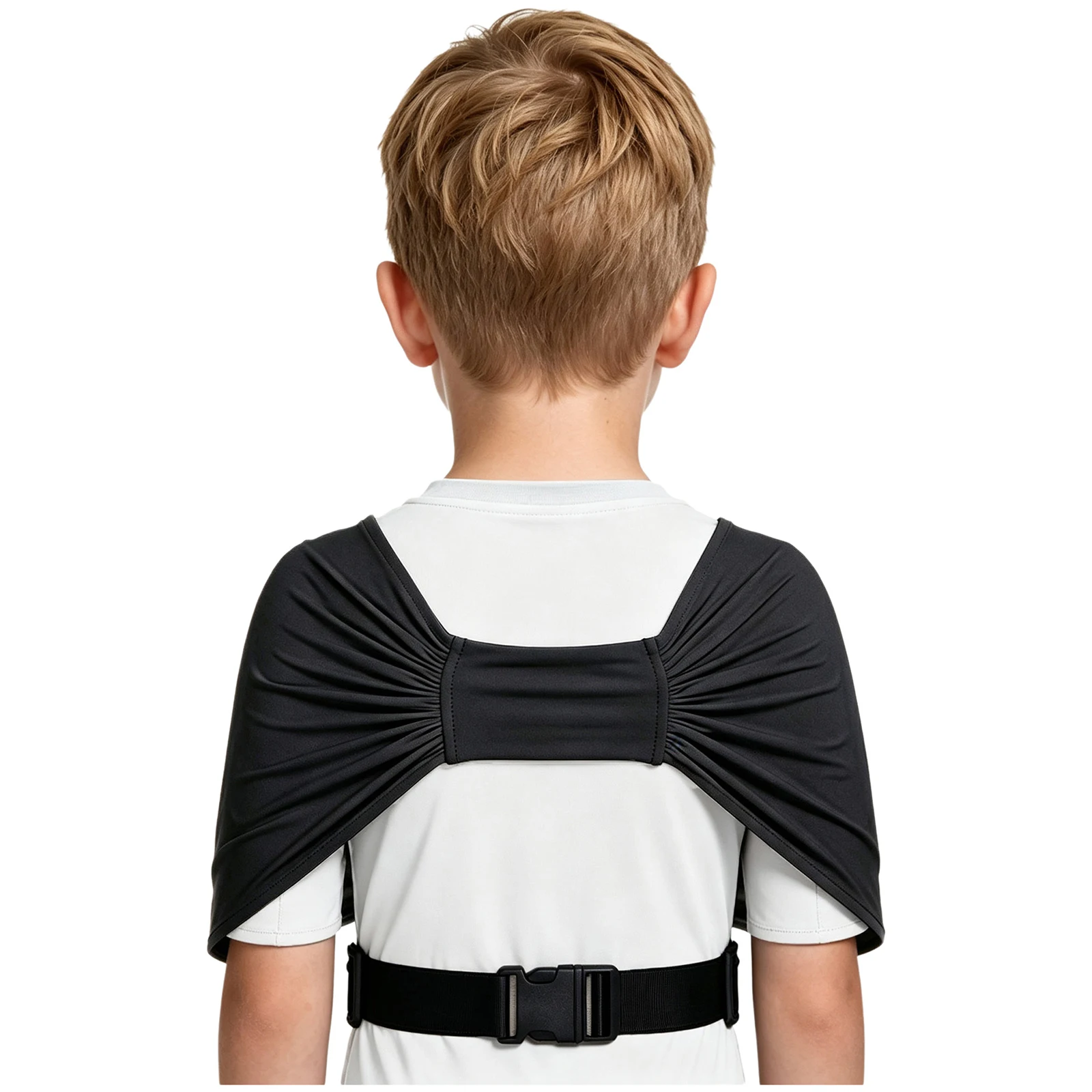 Compression Shirt Tops for Kids Boys Girls Adjustable Buckle Belt Wrap Calm Tops Pressure Vest Sleeve Clothing for School Home