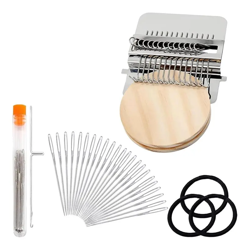 

Набор для вязания JHD DIY Weave Art Mini Portable Knitpatch, мини-ткацкий станок для ремонта одежды, носков и джинсов.