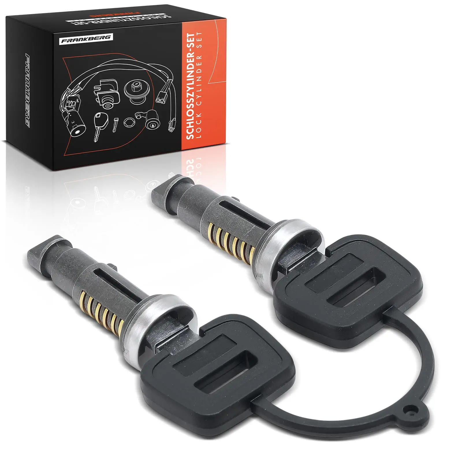 Frankberg 2x Rechter voordeurslotcilinder voor Daf 75 75CF 85 85CF 95 95XF 65CF 1676761 1336529 1277475