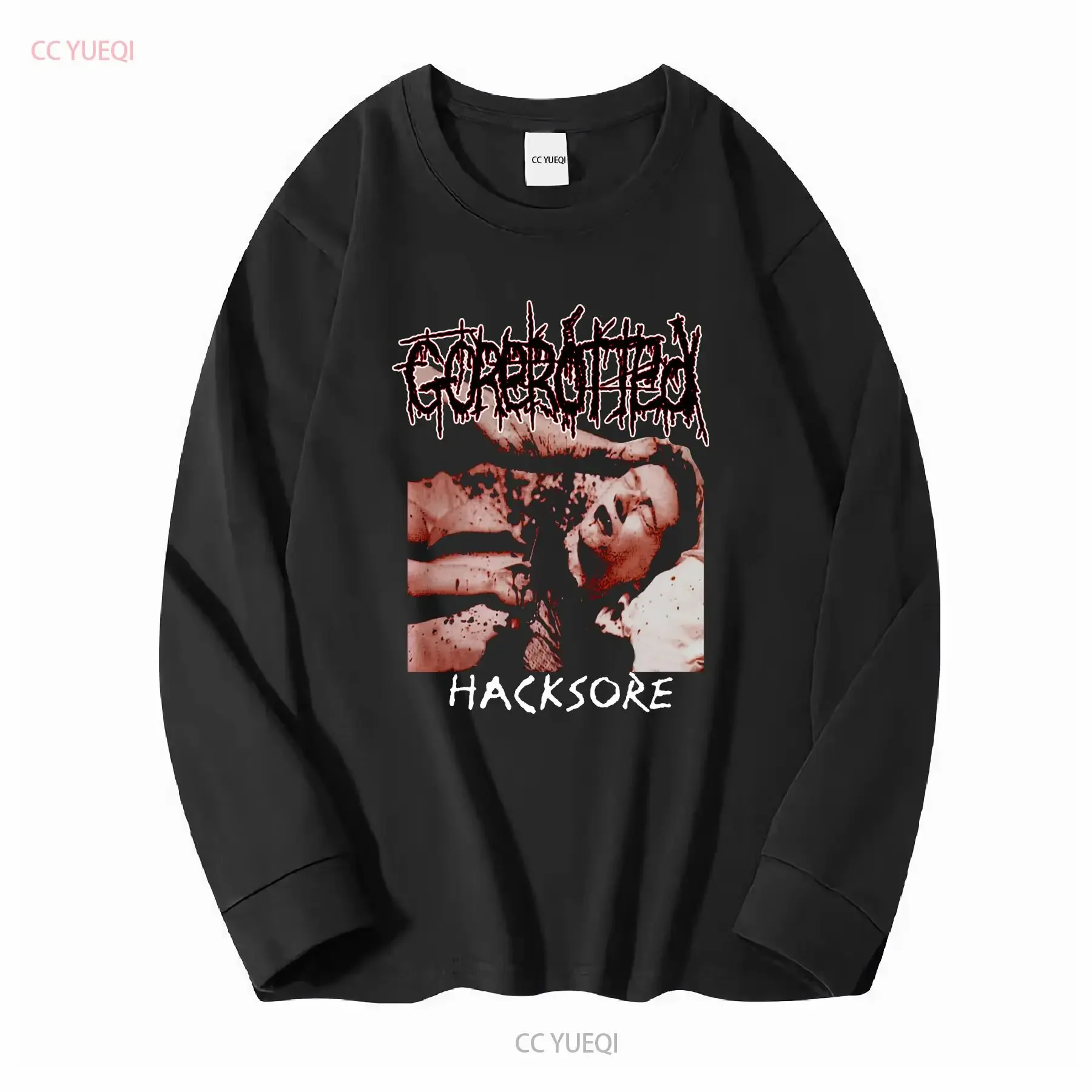 Vintage 2000 Gorerotted Hacksore T Shirt XL Mutilated In Minutes Grindcore Metal long or short sleeves vintage Washed - view 3