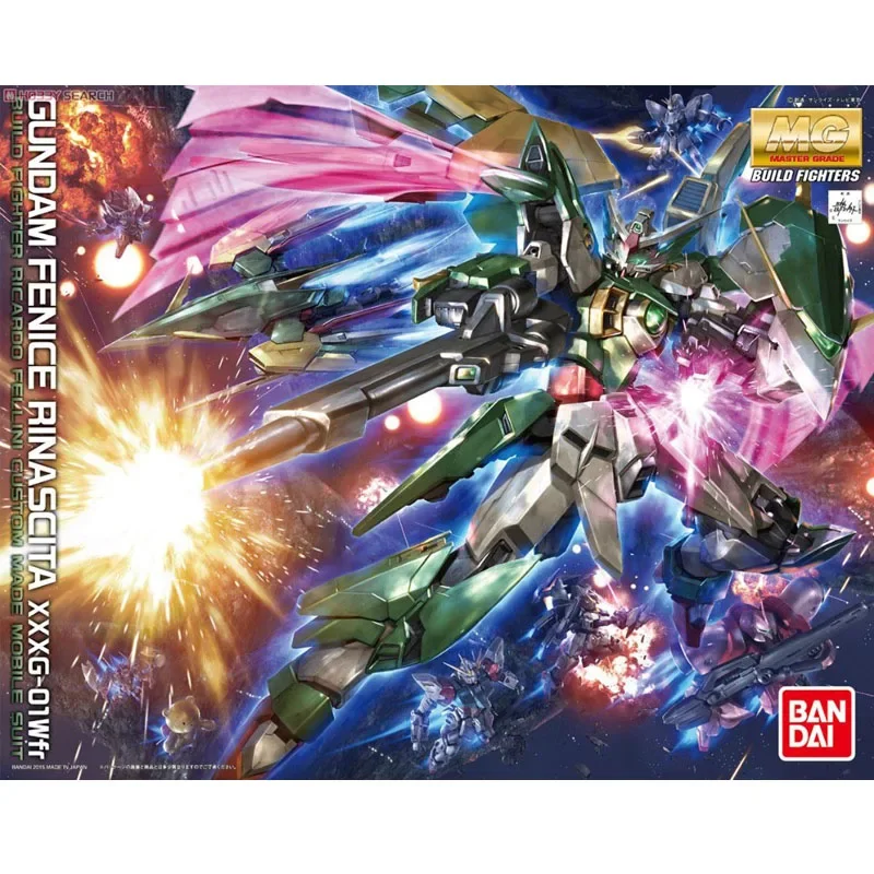 BANDAI Anime MG 1/100  XXXG-01WF Wing Gundam Fenice Assembly Plastic Model Kit Action Toy Figures Christmas Gifts