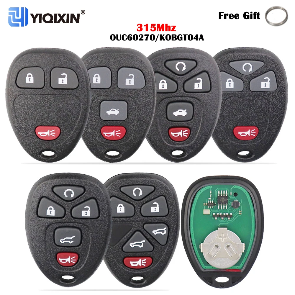 

YIQIXIN 315Mhz Remote Key For Chevrolet GMC Tahoe Traverse Acadia Yukon XL 2007-2014 For Cadillac Buick Terraza OUC60270/KOBGT04