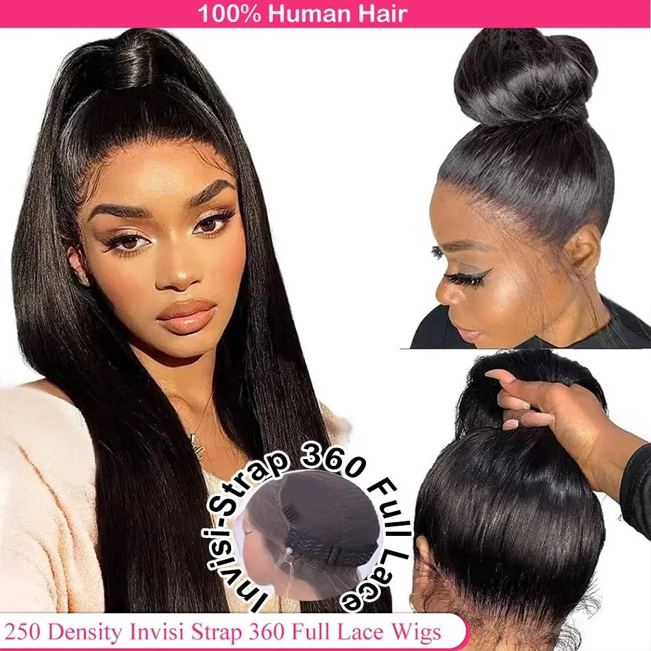 

360 Lace Front Wigs Human Hair pre plucked Straight Lace Front Wigs Human Hair Full Lace Human Hair Wigs For Black Women