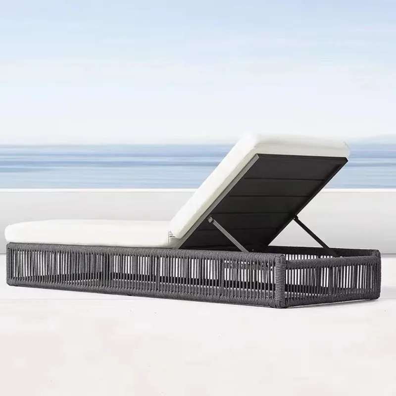 رخيصة قابل للتعديل كرسي كرسي في الهواء الطلق فناء الفناء الخلفي المتسكع بجانب حمام السباحة Sunbed حديقة صالة الروطان كرسي