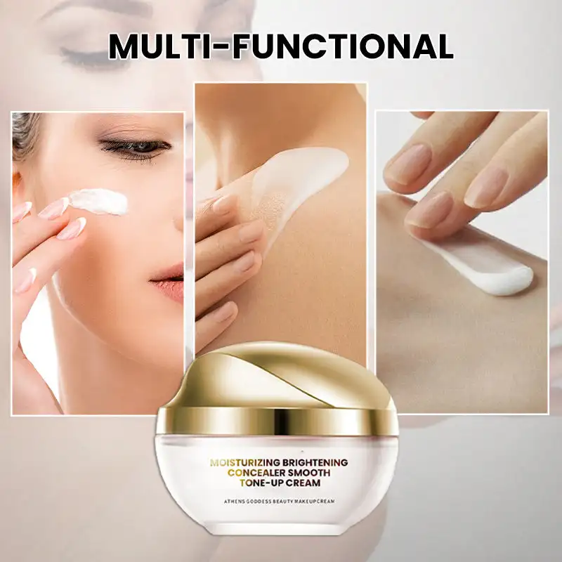 Moisturizing Brightening Concealer Smooth Tone-Up Cream Skin Shrink Pores Brighten Concealer and Isolation Cream