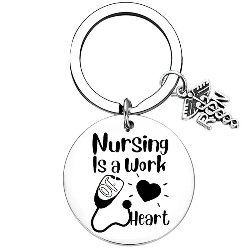 Nurse Appreciation Keychain Gift RN Nurses Practitioner Nurse Week Day Back To School Thanksgiving Nurse's Day Graduation Gift