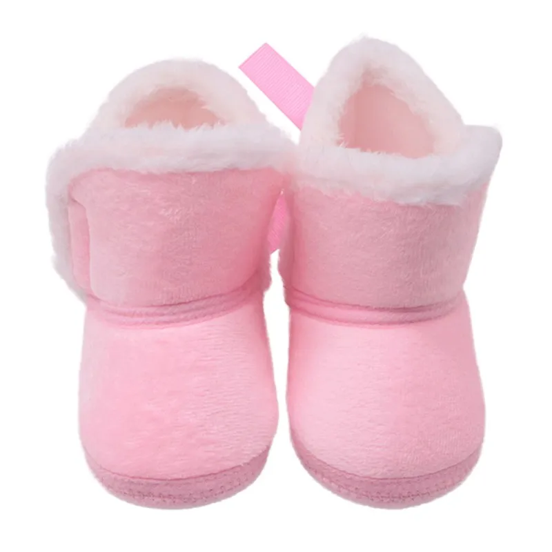 Inverno caldo bambino bambini scarpe da bambino Indoor ragazze scarpe suola morbida scarpe da culla primi camminatori stivali di cotone