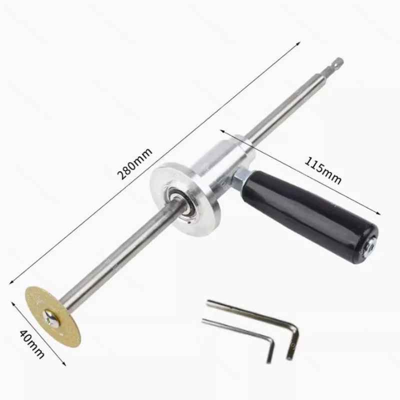 PVC Pipe Cutter Adjustable Cutting Length Hexagonal Handle Tool for Plumbing Electrical Installation
