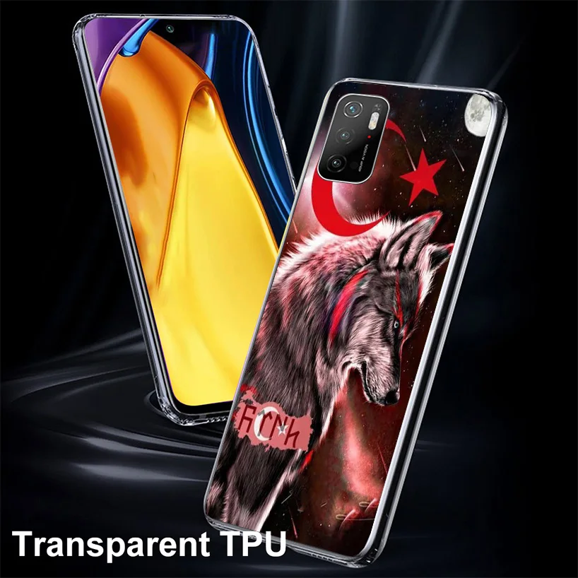 Turkey Turkish Flag Phnoe Case for Xiaomi Poco X5 Pro X4 Gt X3 Nfc M5S M4 M3 M2 F3 F2 F1 Mi Note 10 Lite A2 A3 Unique Cover Coqu