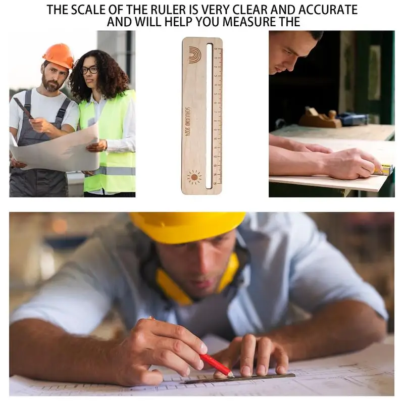 Wood Measuring Ruler School Supplies Reading Ruler Plant Rulers School Supplies Classroom Accurate Scale For Classroom