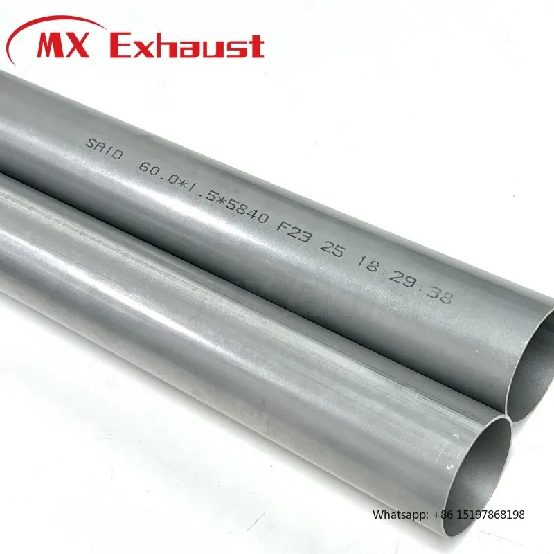 

ASTM A463/JIS G3314/En10346 SA1d Aluminized Steel Straight Bending Tube Tubo Pipe for Exhaust Muffler Pipe Thickness 1.5mm 2.0mm