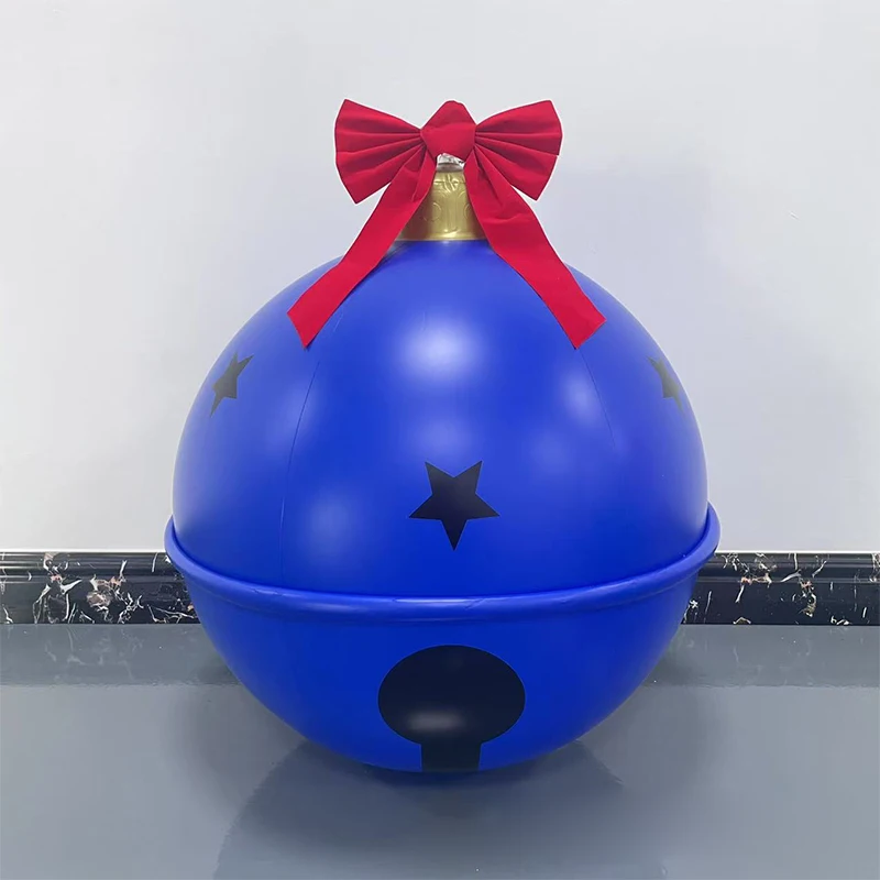 

Рождественский колокольчик 60 см, надувной шар, гигантский колокольчик из ПВХ, украшенный колокольчиком, уличный рождественский шар, орнамент