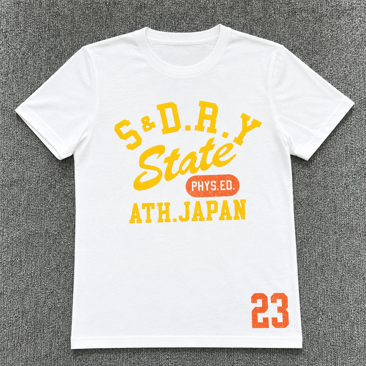 Japanese Men's T-shirts Urban Streetwear Aesthetic Superdry Tokyo Store Retro Typography Print Cotton Unisex Crew Neck T-Shirt