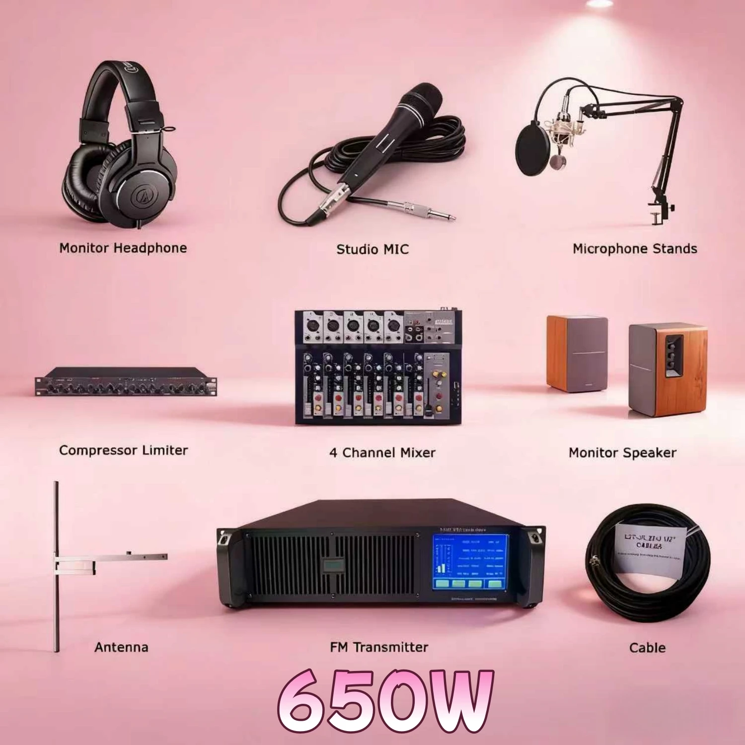 

HP- 2U, 650W FM Transmitter YXHT-2 (Touch Screen): An Indispensable Transmitter Kit