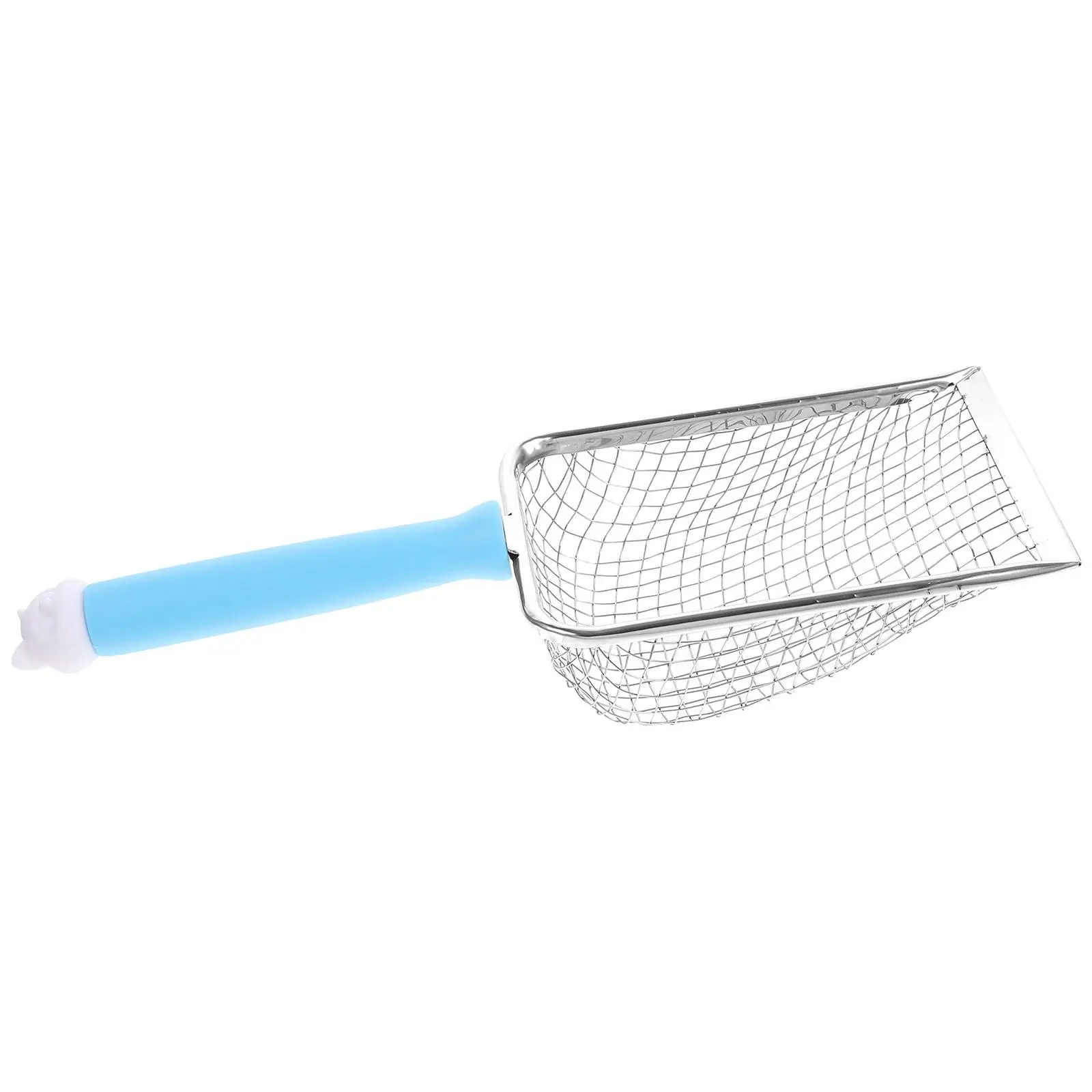 

Stainless Steel Cat Litter Scoop 4Hole 50X50mm ange Large Capacity Shovel Surface Clean S Poop Tool For Litter Box