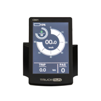EBike LCD Display Screen Meter KD718 Speed Control Panel 36V 48V 5Hole for bafang UART Protocol Controller Bicycle Accessories