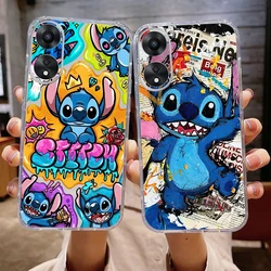 The Stitch Bady Disney Phone Case For OPPO A94 A91 A74 A54 A16 Reno 9 8 8Z 7Z 7 Pro Find X5 X3 Neo Lite 5G Liquid Silicone Back