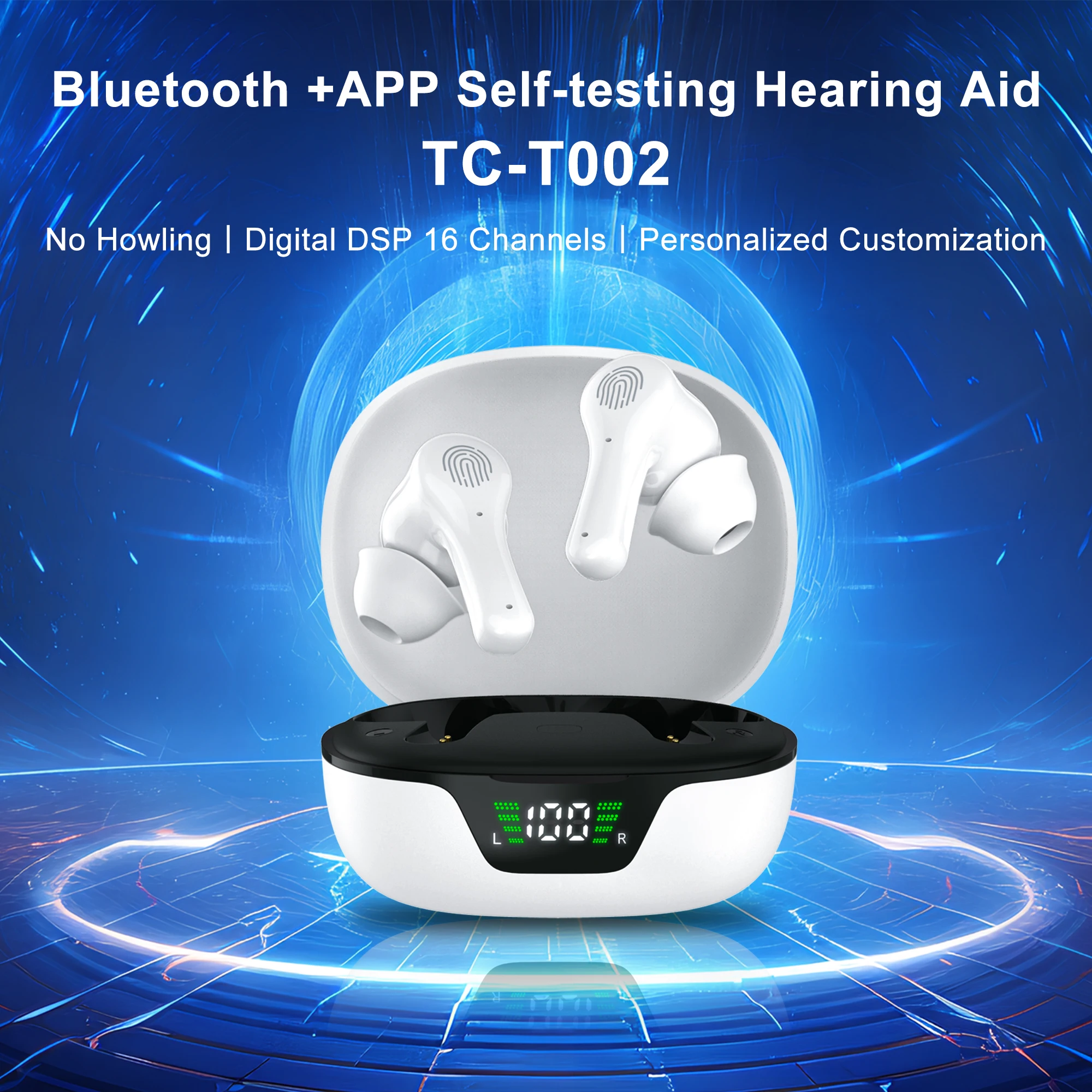 Ting dj bluetooth hör verstärker wiederauf ladbare hörgerät TC-T002