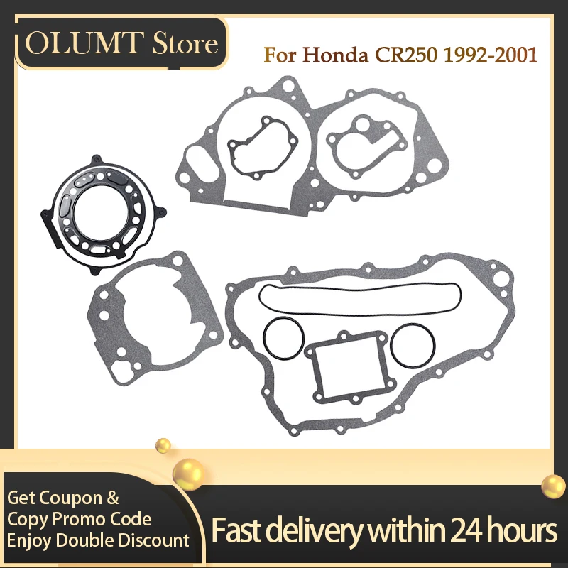 

Road Passion Motorcycle Accessories Cylinder Head Cover Gasket Kit for Honda CR250 1992-2001 High Performance Replacement Parts