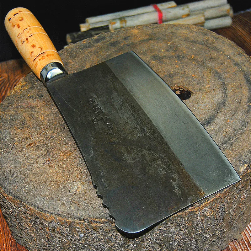 SHI BA ZI S710-2 forged steel chef\'s knife professional bone chopper, meat chopper household multi-function kitchenware slicer