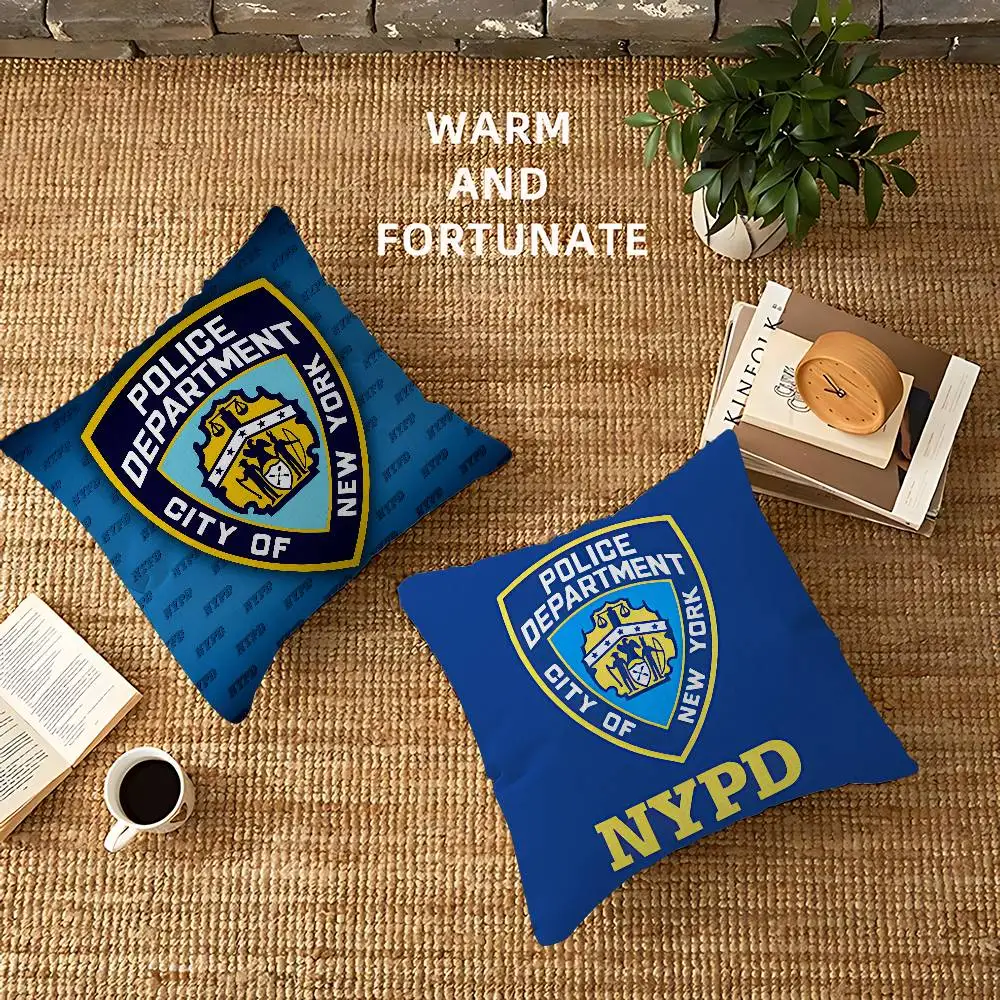 N-New York City Police Department NYPD Maple Design Cushion Cover Happy Autumn Harvest decor Holiday Decorati Pillow Cover