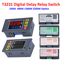T3231 Digital Timer Relay AC 110V 220V DC 12V 24V Time Delay Switch 10A Timer Switch Programmable for Light Water Pump Engine