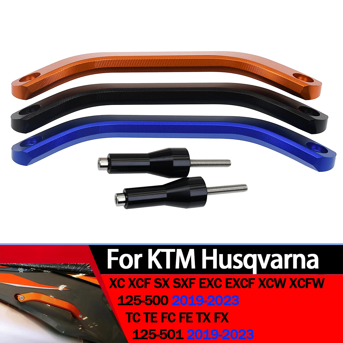 

CNC Aluminum Rear Passenger Grab Rail Handle For Husqvarna FC FE TX FX TC TE For KTM SX SXF EXC EXCF XC XCF XCW 2020 2021 2023