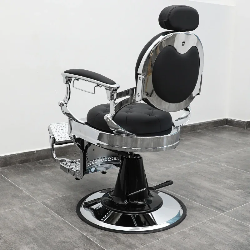 

High Hair Barber Chair Folded Retro Head Barber Chair Professional Hair Cutting Exit Silla De Barberia Nail Salon Furniture