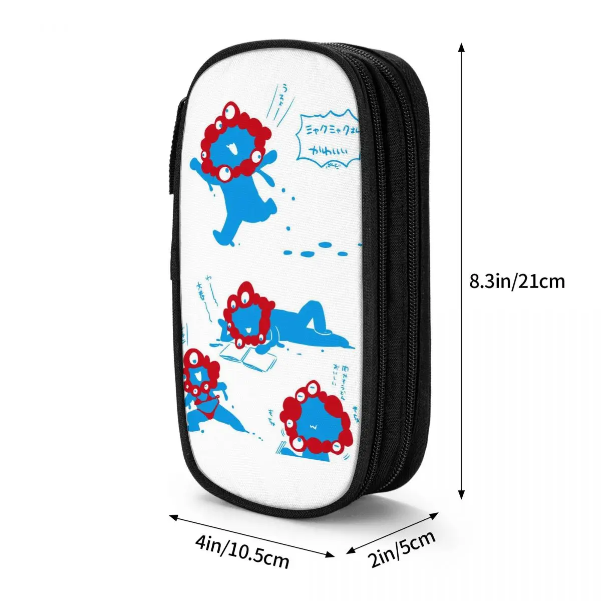 مقلمة ريترو Myaky Myaku Mascot 2025 صندوق رصاص مقلمة مدرسة مقلمة صبي فتاة طبقة مزدوجة مطبوعة القرطاسية المدرسية #2