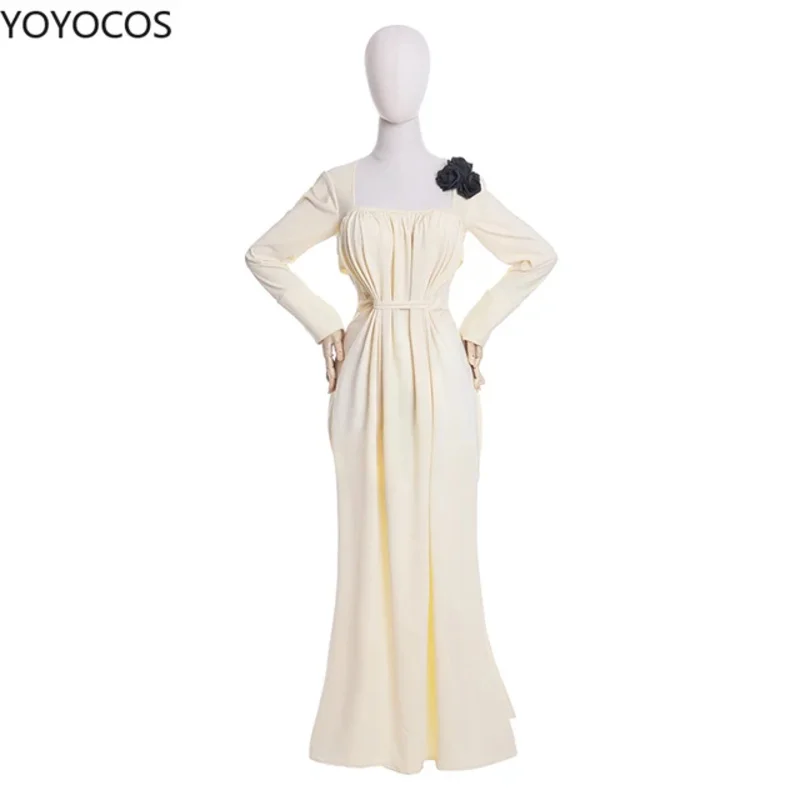 

YOYOCOS Lady Dimitrescu Cosplay Costume Chatelain Alcina Biohazard Comtesse Sexy Cosplay Halloween Party Lady Vampire Necklace