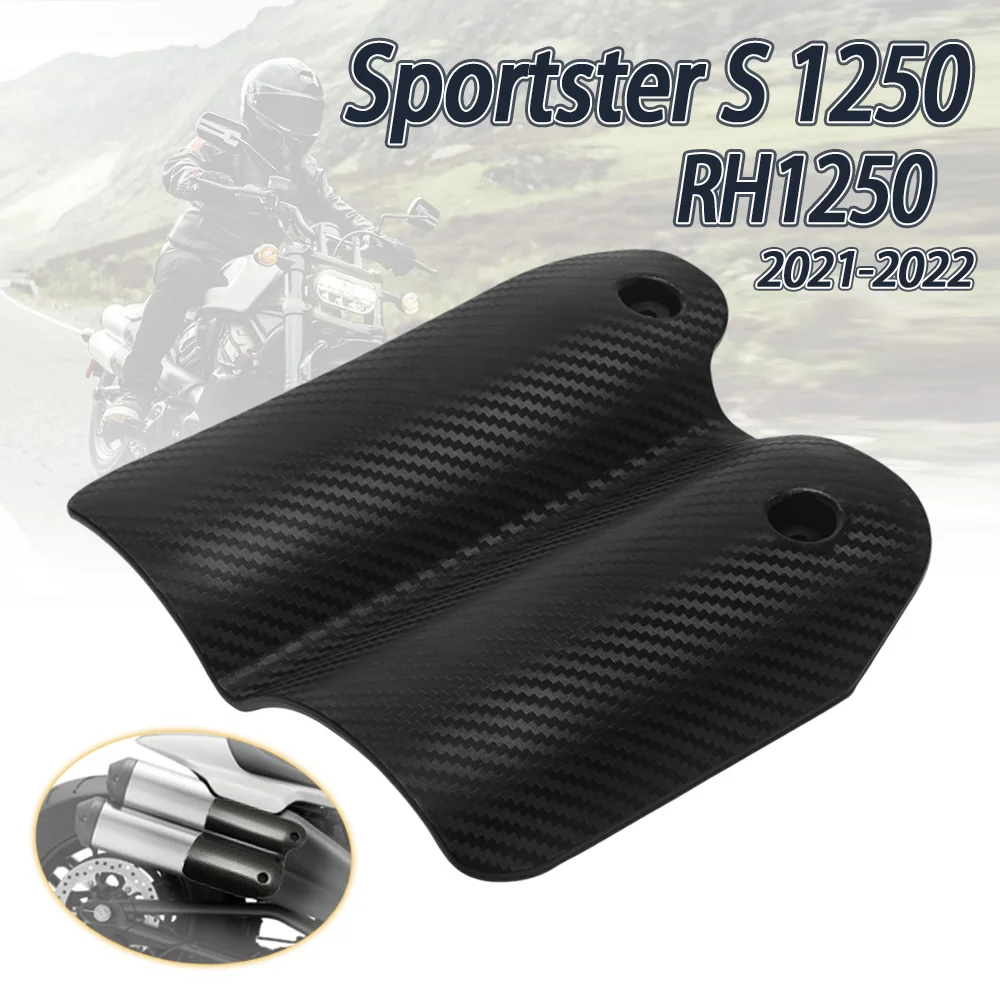 Motorcycle Rear Passenger Heat Exhaust Pipe Shield Deflectors Anti-scalding Cover For Harley Sportster S 1250 RH1250 2021-2022