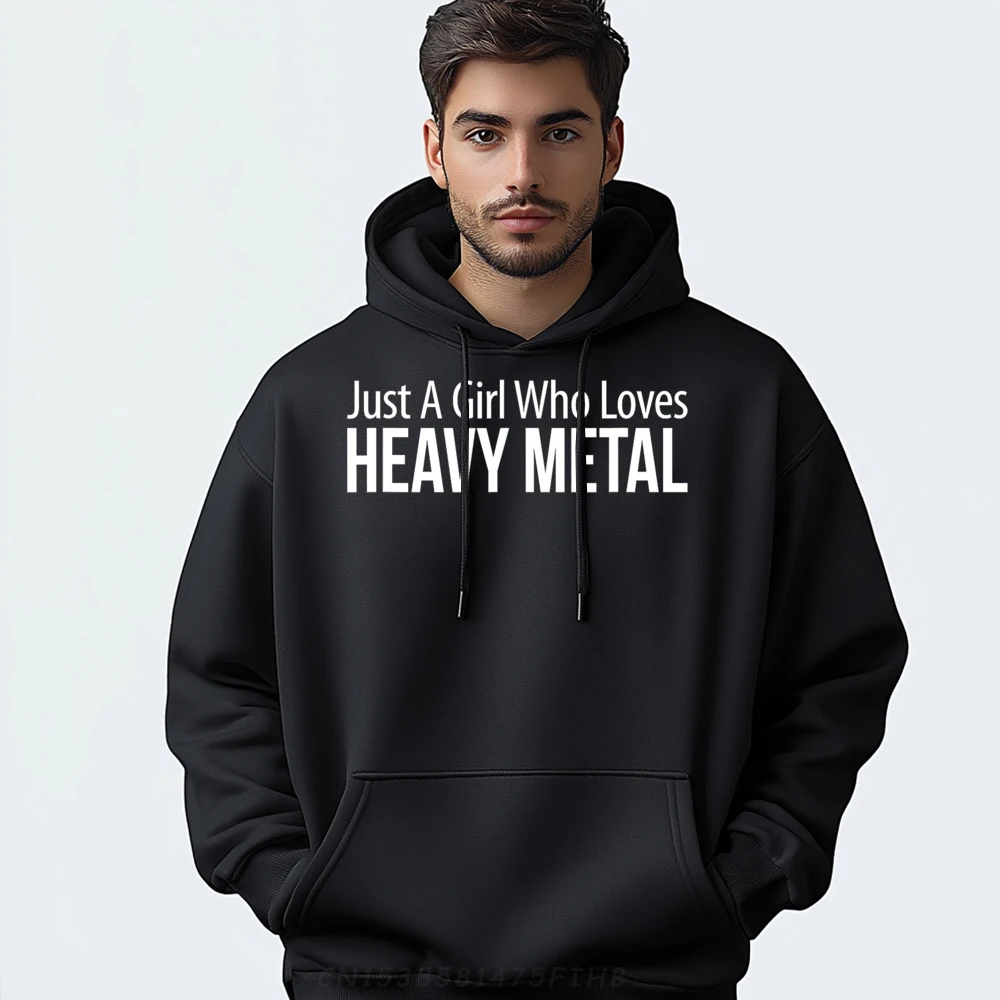 

Just Girl Loves Heavy1143 Hoodies Funny Long Sleeve Party Round Neck Women's Hoodies Funny Coat Father Day