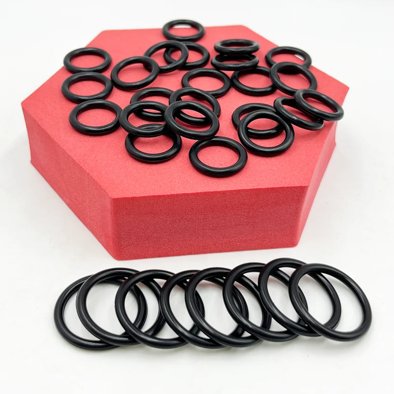 100/20pcs Oring CS1/1.5/2/2.4/3.1/4mm O Ring Sealing Washer NBR Ring Plumbing Round Rubber Gasket Oil Resistant High Temperature