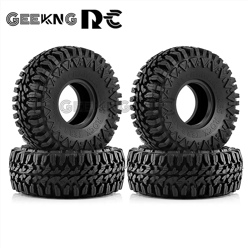 

4PCS 110MM 1.9" Rubber Tyre / Wheel Tires for 1:10 RC Rock Crawler Axial SCX10 90046 90047 AXI03007 Tamiya CC01 D90 D110 TF2