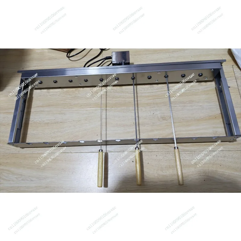 Automatic flip rack, adjustable width, grill grill, grill, tumble skewer